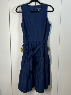 JESSICA HOWARD Women’s Navy size 12 Sleeveless Tiered Ruffle Skirt